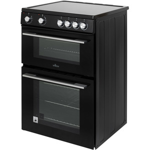 Willow Freestanding Electric Twin Cavity Cooker with Ceramic Hob - BLACK by Willow