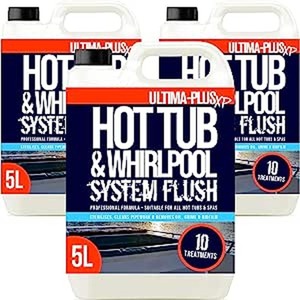 Hot Tub Whirlpool and Spa System Flush - White / 15l by Ultima-Plus XP