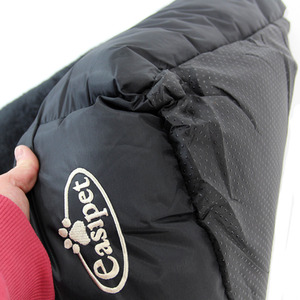 Faux Fur Dog Bed in BlackGrey XL - Black by Actiaspet