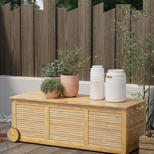 180L Patio Storage Deck Box - Brown by GAINOOM