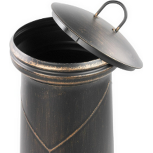 Classic Outdoor Metal Chiminea Heater - Antique Bronze