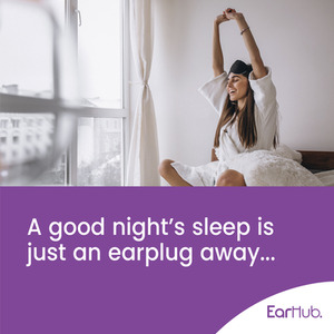 EarHub Sleepwell Soft Foam Earplugs 10 Pairs - Purple by EarHub