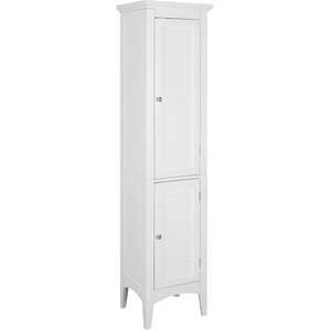 Teamson Home Wooden Bathroom Cabinet Tall Free Standing White ELG-588 - White by Teamson Home