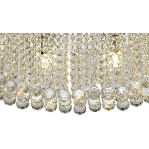 Empire 60cm Ceiling Pendant Chandelier, 9 Light G9, Polished Chrome, Crystal - Polished Chrome
