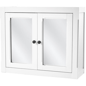 Lifeideas Wall-Mounted Bathroom Mirror Cabinet - White by lifeideas