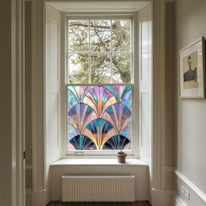 Dairago Art Deco Stained Glass Privacy Window Film by Creative Printing Solutions