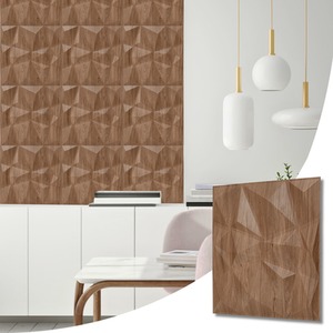 3D Wall Panels (50x50 cm) PVC Cladding Panel in Diamond Design by NOVECRAFTO