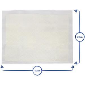 Disposable Puppy Training Pads - 60cm x 60cm - Pack of 25 - White / 100 by Harbour Housewares