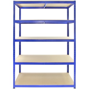 Monster Racking T-Rax Strong Storage Shelves, Blue, 120cm W, 60cm D, Set of 5 - - Blue by Monster Racking