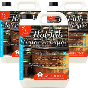 Hot Tub Water Clarifier Clearer Water Spa Pool Jacuzzi - White / 15l by Homefront
