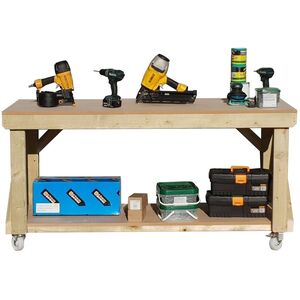 Mdf Top Workbench With Wheels by Arbor Garden Solutions