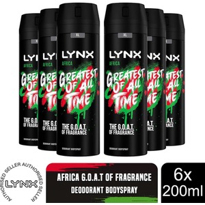 Lynx XL 48-Hour Odour Protection Body Spray Deodorant, 3 or 6 Pack, 200ml - Green / 6 by Lynx