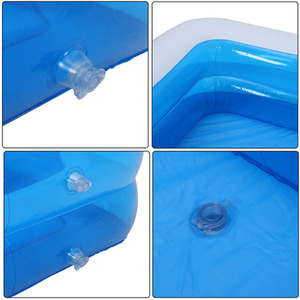 Large Rectangle Swimming Paddling Pool - Blue