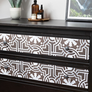 Quadrostyle AGRIGENTO TEAK Wall Tile and Furniture Vinyl Stickers by Quadrostyle