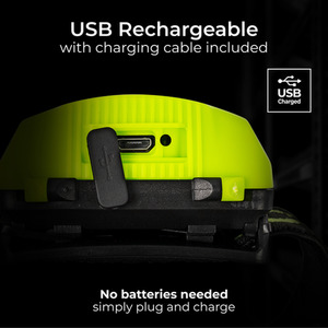 Luceco Rechargeable Head Torch 3w 150lm - Green by Luceco