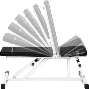 Incline Weight Bench - Black/White by tectake