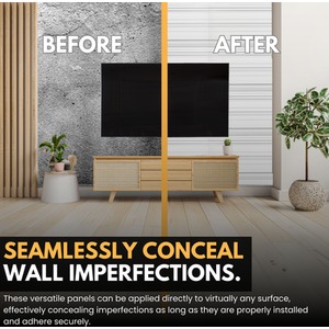 3D Wall Panels (96x48 cm) PVC Cladding Panel Sparkling Glitter Design by NOVECRAFTO