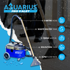 Aquarius Pro Valet Carpet and Upholstery Cleaner Car Valeting Machine - Blue by Kiam Products