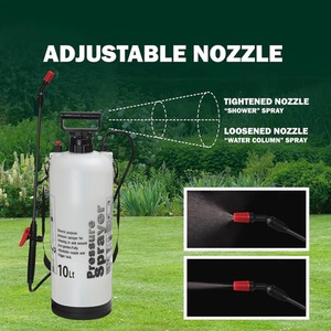 10L Garden Pressure Sprayer Hand Pump Spray Bottle - White by MantraRaj