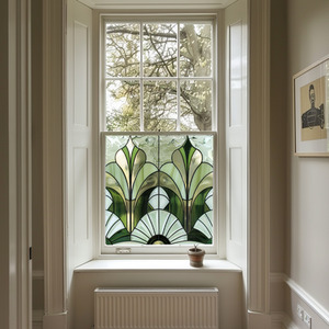 Albizzate Art Deco Stained Glass Privacy Window Film by Creative Printing Solutions