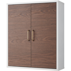 Teamson Home Wooden Bathroom Wall Medicine Cabinet Storage EHF-F0011 - Brown by Teamson Home