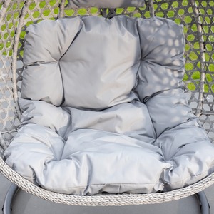 Oakley Swing Single Egg Pod Chair - Light Grey - Light Grey by Artemis Home