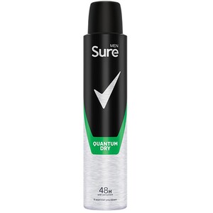 Sure Men Quantum Dry Anti-Perspirant 200ml - Black by Sure
