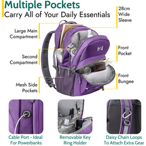 Aspen 30L Camping Backpack - Purple by Trail