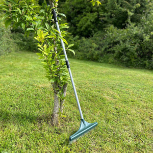 Artificial Grass Brush Garden Lawn Rake with Telescopic Handle - Green by Selections