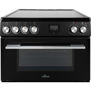 Willow 60cm Electric Double Oven Cooker with Ceramic Hob by Willow