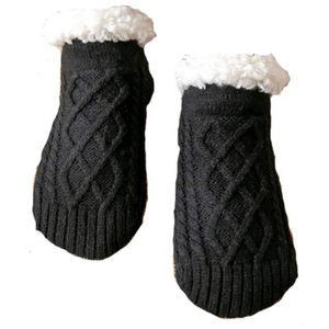 Thick Warm Slipper Socks - Black by n/a