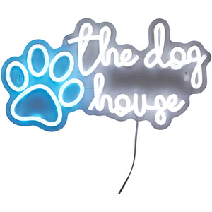 Dog House Neon Sign - White