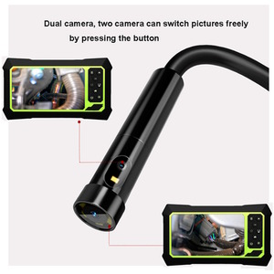 Inspection Endoscope Dual Lens 5.5mm Waterproof 1080P HD Borescope Camera - Black by UK Inspection Camera
