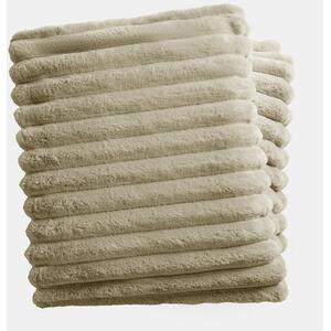 Faux Fur Thick Rib Throw by OHS