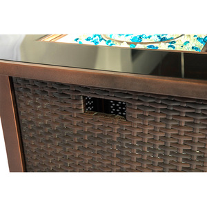 Ostara Garden Wicker Gas Fire Pit - Multi by MDA Designs