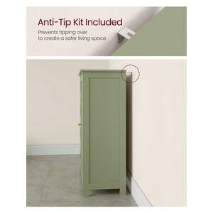 Bathroom Storage Cabinet with 4 Drawers - Green by VASAGLE