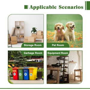 BIRCHTREE Garden Shed with Window - Grey / 8x6ft by BIRCHTREE