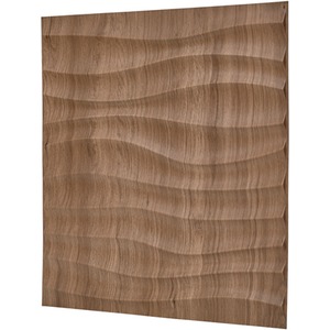 3D Wall Panels (50cm x 50cm) PVC Cladding Panel in Soft Wave Design by NOVECRAFTO