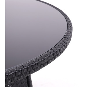 Rattan Dressing Garden Coffee Table - Black / 20.1kg by Livingandhome