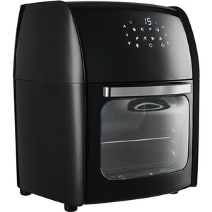 12L Air Fryer with Rotating Rotisserie Basket - Black / 41cm by Livingandhome