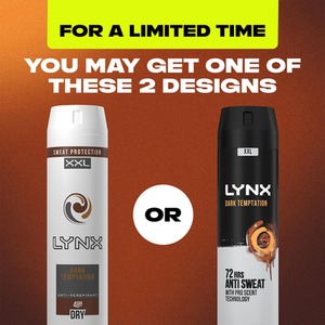 Lynx XXL 72-Hour Sweat Protection Anti-Perspirant Deodorant, 3 or 6 Pack, 250ml - Brown / 6cm by Lynx