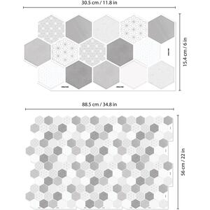 Walplus 3D Glossy Tile Stickers by WALPLUS