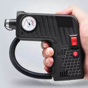 Five-in-One 12V Car Air Compressor - Black