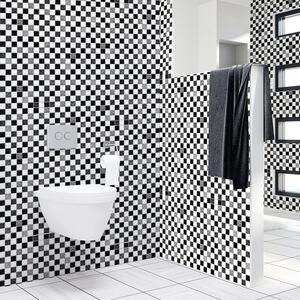 Walplus Wall Tiles Stickers - Black, Grey, White / 24 / 35.3cm / 10cm by WALPLUS
