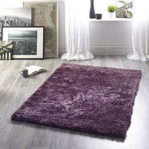 Cosy Warm Mauve Luxury Shaggy Rug - Mauve / 80cm by The Rug Wholesaler