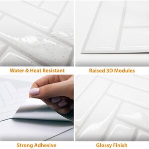Walplus 3D Glossy Tile Stickers by WALPLUS