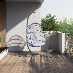 Azura Hanging Egg Chair - Grey by Madefor.living