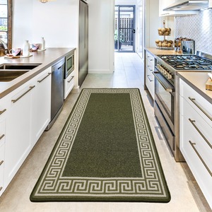 Nonslip Greekey Gel Door Mats by Smart Living