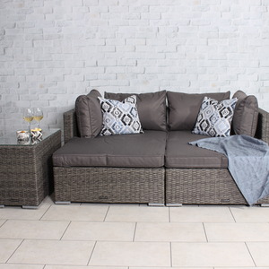 Paris 4 Seater 5 pos multi relaxer set - Grey by Royalcraft