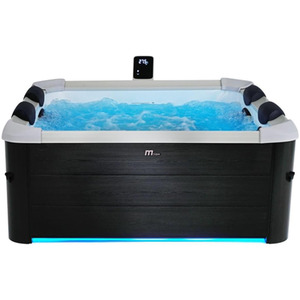 MSpa Oslo PLUS 4-6 Person Portable Hot Tub - Carbon Grey - Carbon Grey by MSpa